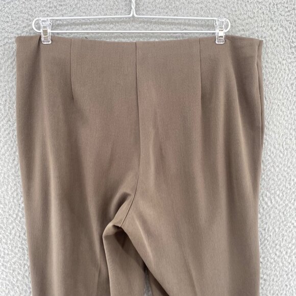 Chicos Pants Womens 1.5 US 10 Taupe Tapered Leg Twill Stretch Work Career Work - Picture 4 of 11
